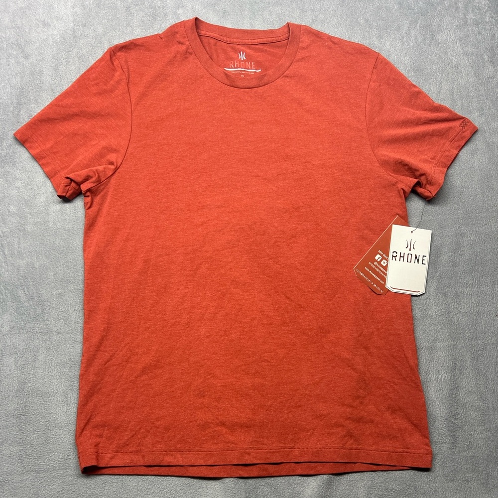 Rhone Men's Short Sleeve Rhône Red Element Crewneck Tee T-Shirt Casual Sz XL NWT